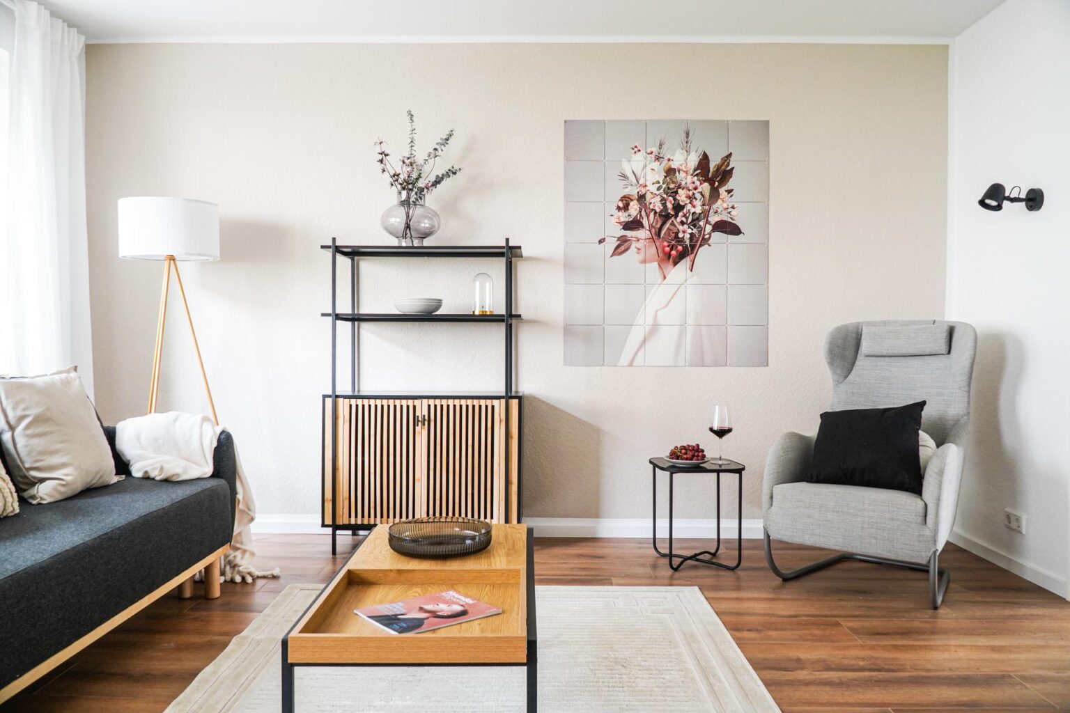 Elegantes Apartment Design vom Wohnzimmer